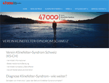 Tablet Screenshot of klinefelter.ch